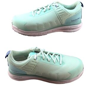 Timberland PRO Overdrive 8.5 Mint Composite Toe Work Sneaker Anti-Fatigue Women